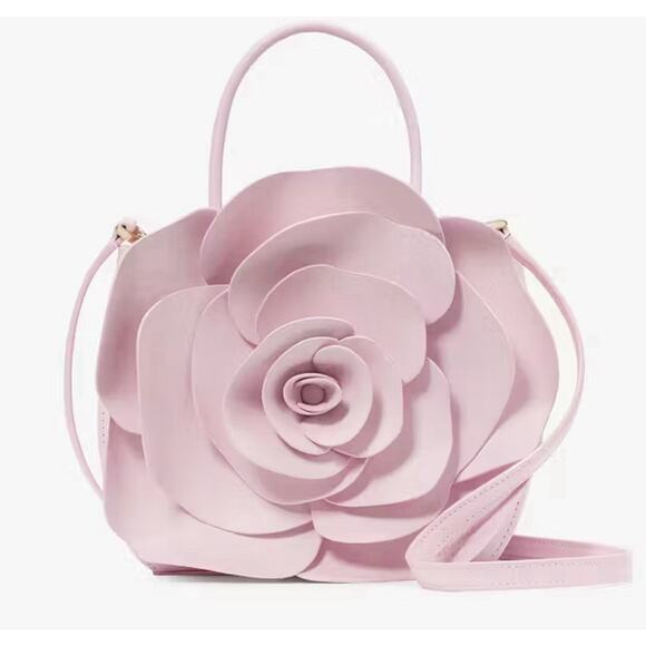 NWT $449 KATE SPADE FLORA 3D ROSE CROSSBODY factory-wrapped. - Picture 1 of 5